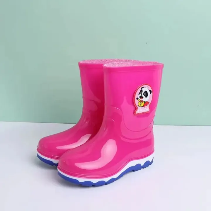 Children's%20High%20Top%20Rain%20Boots%20Boys%20And%20Girls%20Soft%20Bottom%20Non%20Slip%20Waterproof%20Were%20Resistant%20Plush%20Warm%20Candycolor%20Rain%20Boots%20-%20Image%206