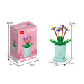GC Creative Flower Building Blocks Simulation Bouquet Potted Building Bricks Toys For Home Decoration.