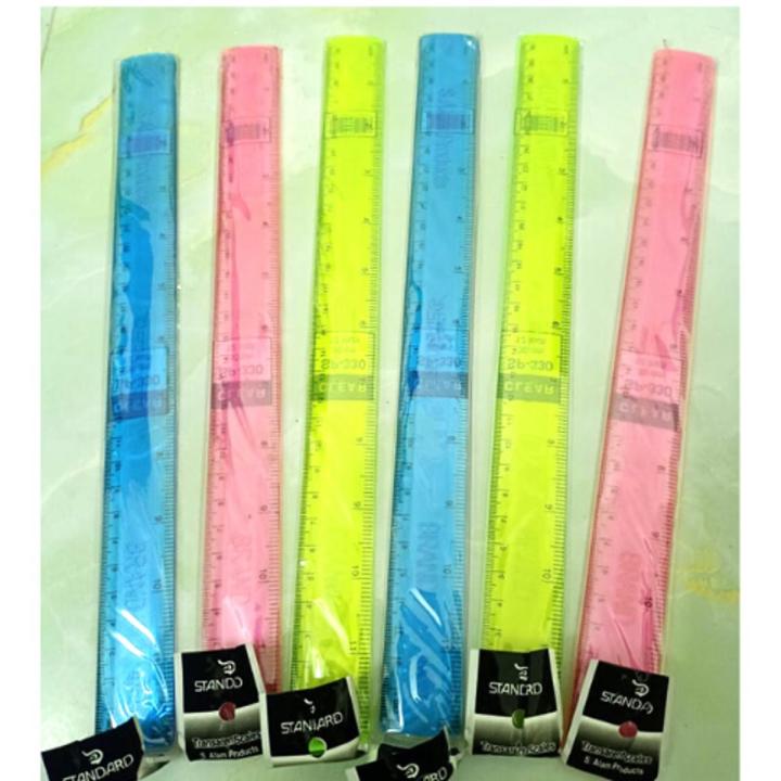 Plastic Scale 12 pcs (12Inches)