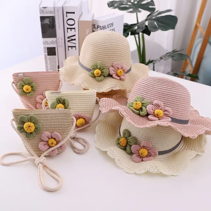 FEEDDI%20New%20infant%20girl%20cap%20beach%20cap%20cap%20beach%20straw%20hat%20cap%20baby%20baby%20shading%20summer%20fisherman%20cap%20-%20Image%204
