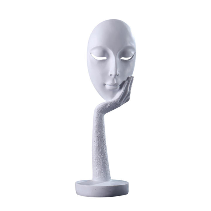 Art%20Character%20Sculpture%20Lady%20Decorative%20Face%20Statues%20Resin%20Abstract%20Human%20Modern%20-%20Image%207