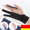 2024 Palm Rejection Drawing Gloves Graphic Tablet Breathable Single Finger Gloves Practical Elasticity Anti Accidental Touch Gloves Digital Art.