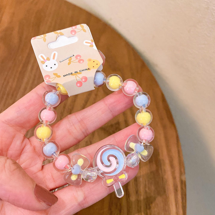 Cartoon%20kids%20bracelet%20princess%20girl%20jelly%20color%20beaded%20cute%20girl%20baby%20bracelet%20student%20jewelry%20-%20Image%207