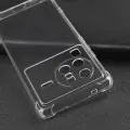Vivo X80 Pro Camera Protection Premium Silicone Case Crystal Clear Soft TPU Ultra-Thin Transparent Flexible Protective Mobile Phone Back Cover. 