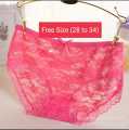 2 Pcs Soft Women Panty Underwear Full Lace (Free Size) Made in China by Tashza Collection. 