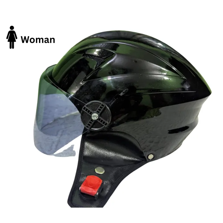 SMS%20Pelion%20Half%20Face%20Helmet%20for%20Women%20%7C%20ABS%20Strong%20Body,%20Soft%20Foam%20Interior,%20Wind-Proof%20Leather%20Lining,%20Ladies%20V-Cut%20Design,%20Visor%20Supported%20Motorcycle%20&%20Cycling%20Helmet%20-%20Image%205