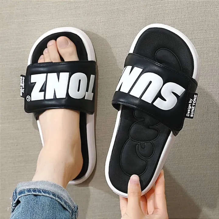 Stylish%20Black,%20Yellow,%20Green%20and%20White%20Color%20Slides%20Slipper%20SUNZTONZ%20Light%20Weight%20Casual%20Style%20Sandal%20for%20Men%20-%20Image%204