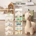 Simple children's special shoe rack, multi-layer girl's baby shoe rack, narrow storage rack at home door, mini shoe cabinet. 