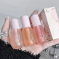 Fruit Crystal Jelly Lip Oil Hydrating Transparent Glass Lip Gloss Plumping Clear Lip Plumper Serum Lips Care. 