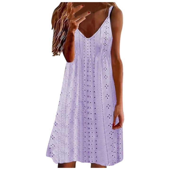 Collar%20spaghetti%20sleeveless%20summer%20white%20ladies%20dress%20eyelet%20lace%20V%20strap%20beach%20midi%20dress%20casual%20loose%20flowing%20suspenders%202024%20-%20Image%203