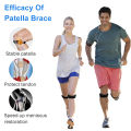 1Pair Adjustable Patella Knee Tendon Strap Pad Knee Pain Relief Patella Stabilizer Brace Support for Basketball Football Hiking.