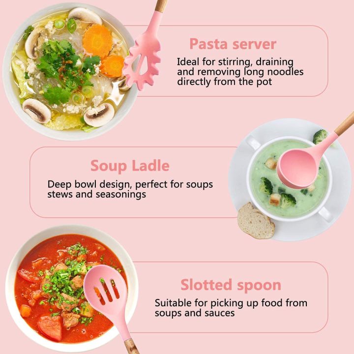 12Pcs%20Silicone%20Cooking%20Utensils%20Set%20%7C%20Non-Stick%20Spatula%20Set%20%7C%20Silicon%20Wooden%20Handle%20Cooking%20Tools%20Set%20%7C%20Silicon%20Spoon%20Kitchen%20Utensil%20Set%20-%20Image%205