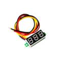 Yellow 0.28 Inch - 2.5V-30V Mini Digital Voltmeter. 