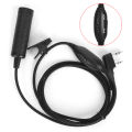 Earpiece Cable Two-Way Radio Headset Connector K Head Military Adapter.
