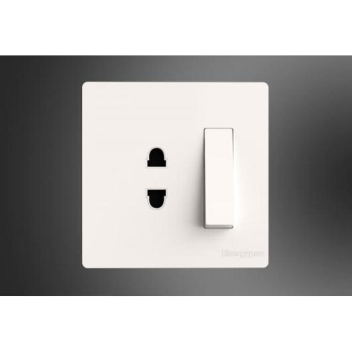 Energypac Venice Series 10A 2 Pin Socket with Switch 2Pin Electrical Wall Switch