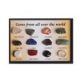 【Hey my home】12/15PCS 1 Gift Raw Gemstones Collectible Home Decoration Ore Mineral Specimen Quartz Crystal Polished Stone. 