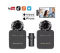F15-2 (2 in 1)Collar Wireless Dual Microphone proprofessional Lepal Lavaliar microphon iPhone & Type C Supported 100% Noise Cancellation By Exotic Wholesale Gadget.