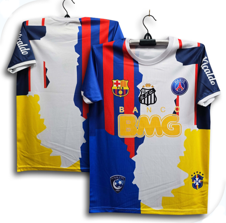 Neymar JR Thai Premium Football Jersey For Man Half Sleeve T Shirt - Brazil Football Jersey 2025