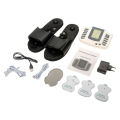 Multifunction Electrical Stimulator Full Body Relax Muscle Massager Pulse Tens Acupuncture Therapy with Slipper messager ( 2 Pear Electrode pads.