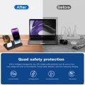 3 in 1 Charging Station 18W Fast Wireless Charger Stand for Multiple Apple Devices For All iPhone 14 13 12 11 iWatch 8 7 AirPods. 