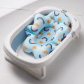 【Popular choice】 Baby Bath Seat Support Mat Foldable Baby Bath Tub Pad Chair Newborn Bathtub Pillow Infant Anti-Slip Soft Body Cushion. 