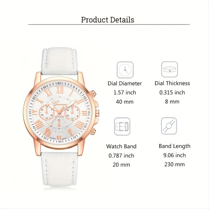 Casual%20Roman%20Numeral%20Wrist%20Watches%20Women%20Simple%20Elegant%20Pointer%20Round%20Quartz%20Watch%20-%20Image%205