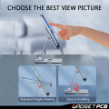Aluminum Alloy Mobile Stand - Adjustable Universal Desk Phone Holder for Tablet, Smartphone & iPad.