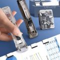 Clip Stapler Reusable Push Clamp Book Binding Machine Office Accessories For Paper Documents File Stapler School Supplies. 