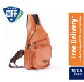 Men's Crossbody Messenger Bag in Brown Black Coffee PU Leather | 9.7-Inch for Business & Travel | Cross Bag, Shoulder Bag, Backside Bag, Shoulder Strap Bag, Rider Bag. 