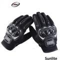 Motorcycle hand gloves Suomy. Full Finger Protective Gloves With Touch Screen. Black. 