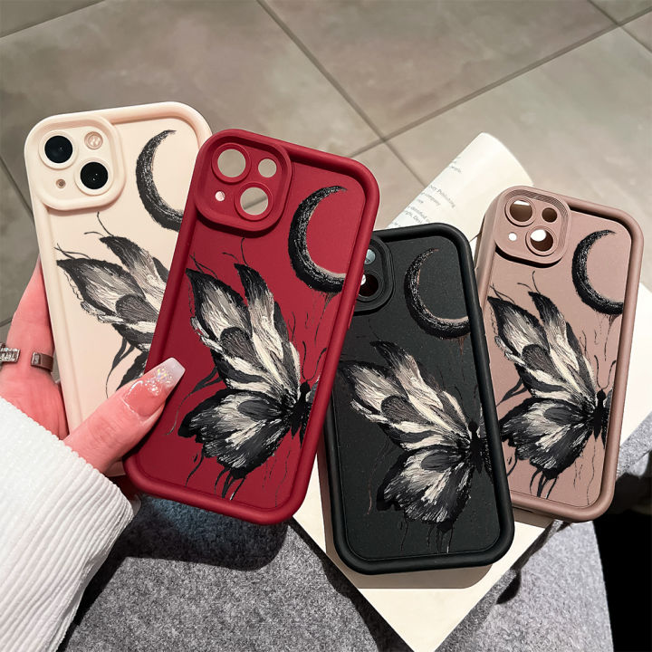 Hontinga%20for%20Redmi%2013%20Xiaomi%20Poco%20M6%204G%20Back%20Cover%20black%20butterfly%20Pattern%20Ladder%20Soft%20Camera%20Protection%20Rubber%20Phone%20Case%20for%20Girls%20-%20Image%203