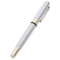Jinhao 250 Frosted White Gold Fountain Pen M Nib Fountain Pen.