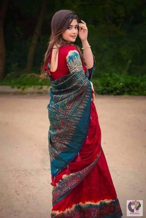 Chanderi%20Silk%20Digital%20Printed%20tassel%20Saree%20Soft%20and%20comfortable%2013+1.5%20Hand%20Saree%20For%20Women%20with%20blouse%20pis%20-%20Image%204