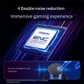 RGB Condenser Mic Gaming Microphone with Noise Reduction Software for Game Live Recording White 1 PCS. 