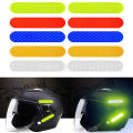 4 Pcs Helmet Reflective Sticker Car Safety Reflective Film Night Rear Warning Electric Motorcycle. 
