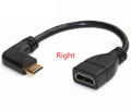 Up Down Right Left Angled Mini Hd-To Hd-Male To Female Cable 10cm For Lap Pc Hdtv Type C Mini Hdmi-Compatible Angle Adapter. 