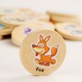 Find Same Game Children's Concentration Training Wooden Toys Animal Forest. 
