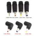 Lap Dc Power Supply Connector 5.5x2.1mm Female Jack Conversion Plug Right Angle Male 3.5 2.5 4.0x1.7mm Charger Adapter M20.