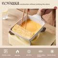 Egg Roll Pan with Handle Nonstick Japanese Tamagoyaki Pan with Wooden Handle Perfect for Omelette Egg Roll Making High-quality Cookware for Southeast Asian Kitchen.