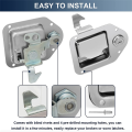 Truck Tool Box Latch Stainless Steel Toolbox Paddle Lock Spare Parts Accessories Handle with Keys for Truck RV Trailer. 
