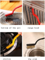 3Pcs Wire Clean Brush Set for Cleaning and Rust Removing, Stove Brush Kitchen countertop Range Hood Gap Cleaning Brush Pot Bottom Brush Wire Brush Gas Stove Brush. 