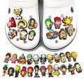 Hot Toys 9-25pcs Japanese Anime One Piece Croc Charms PVC Cartoon Shoe Charms accessories Decoration Buckles Fit Croc JIBZ Charm. 