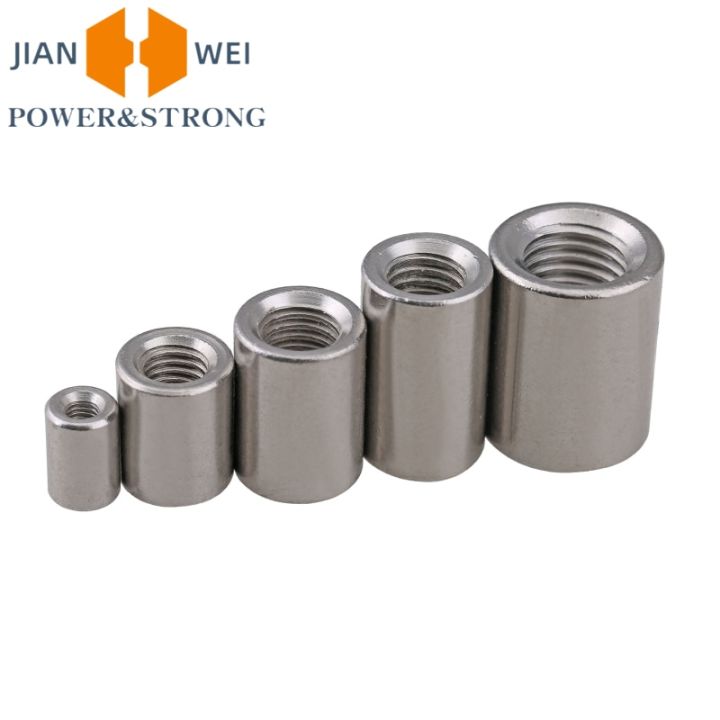 M5%20M6%20M8%20M10%20M12%20M16%20M20%20304%20Stainless%20Steel%20Lengthen%20Thicken%20Round%20Column%20Joint%20Coupling%20Nut%20Cylindrical%20Connect%20Screw%20Nut%205pcs%20-%20Image%205
