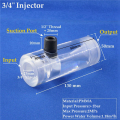 NAMUNY 3X Transparent PMMA Acrylic Water Injector Irrigation System Venturi Mixer Jet Devive Organic Glass Ejector. 