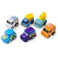 6Pcs Cartoon Pull Back Diecast Car Truck Model Kids Toddlers Toy Party Favors. 