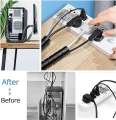 1M 10/22mm PE Waterproof Flexible Cable Spiral Winding Tube Cable Spiral Wrap Tidy Cord Wire Banding Loom Storage Organizer Tool. 