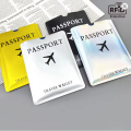 1 Pcs Aluminum foil passport protective case, anti-magnetic and Anti-Theft RFID PROTECTED.