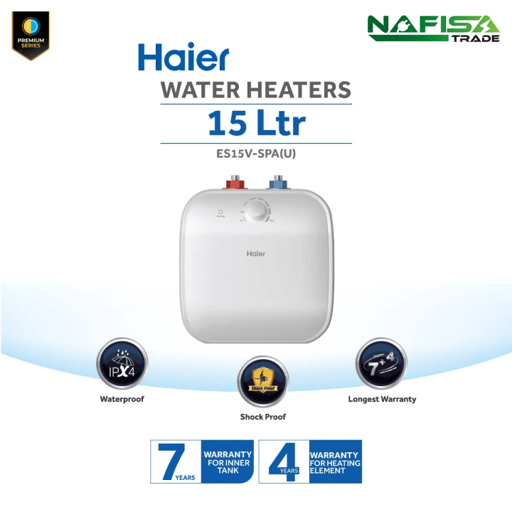 Haier 15 Liters Water Heater/Geyser (Floor-Sitting) (ES15V-SPA(U)) with Free delivery