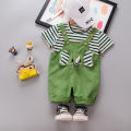Baby Clothes Sets Kawaii Animals cotton Overall Clothing Suis for baby Boys T-shirt + Overal Two piece set summer leisure.