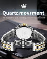 Olevs 5529 Stainless Steel Chronograph Wrist Watch For Men. 